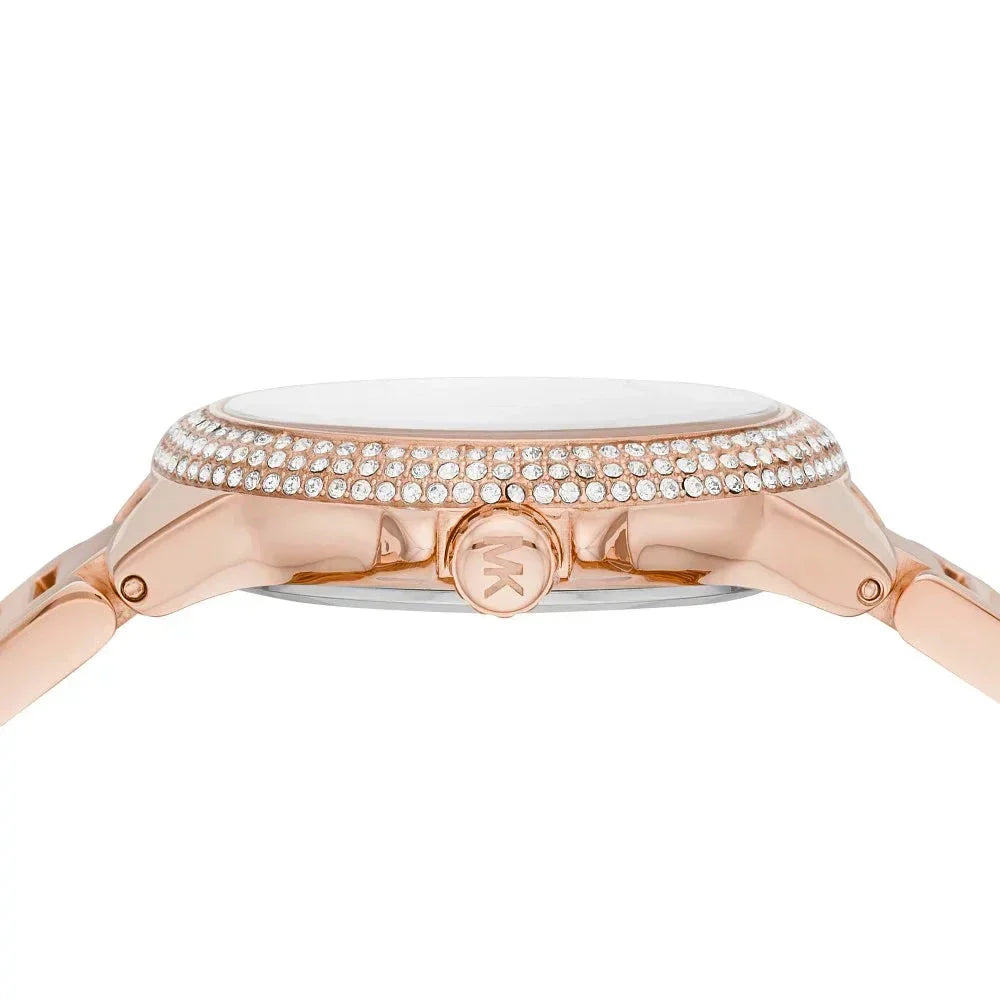  Shop Authentic Michael Kors Camille Multifunction White Dial Rose Gold Steel Strap Watch For Women - MK6845 - Luxxuri