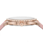  Shop Authentic Michael Kors Layton Three-Hand White Dial Pink Leather Strap Watch for Women - MK2909 - Luxxuri