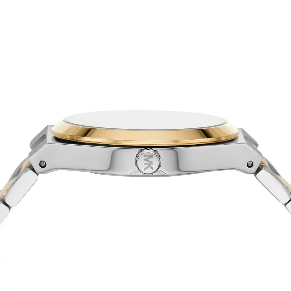  Shop Authentic Michael Kors Lennox Three-Hand White Dial Two Tone Steel Strap Watch for Women - MK7464 - Luxxuri