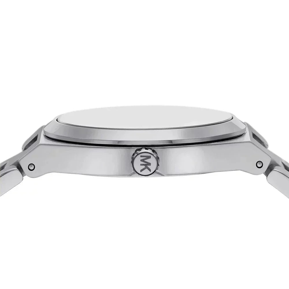  Shop Authentic Michael Kors Lennox Three Hand Silver Dial Silver Steel Strap Watch For Women - MK7393 - Luxxuri