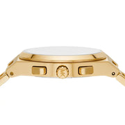  Shop Authentic Michael Kors Lennox Chronograph White Dial Gold Steel Strap Watch For Men - MK9120 - Luxxuri