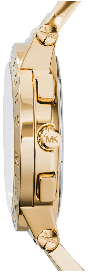  Shop Authentic Michael Kors Wyatt Chronograph White Dial Gold Steel Strap Watch For Women - MK5933 - Luxxuri
