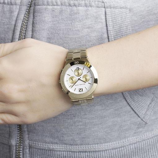  Shop Authentic Michael Kors Wyatt Chronograph White Dial Gold Steel Strap Watch For Women - MK5933 - Luxxuri
