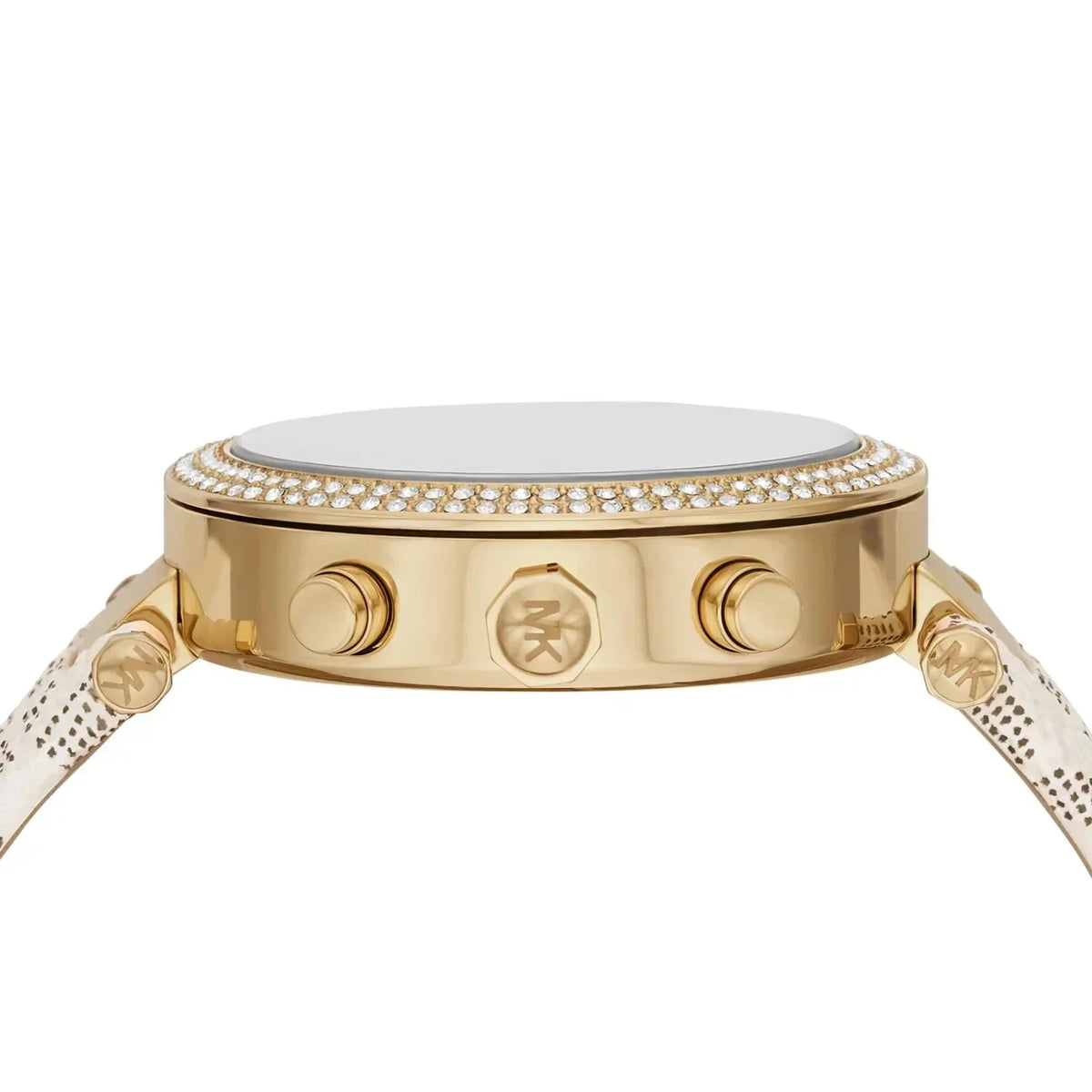  Shop Authentic Michael Kors Parker Chronograph White Dial White Leather Strap Watch For Women - MK6916 - Luxxuri