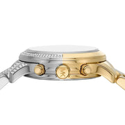  Shop Authentic Michael Kors Runway Chronograph Gold Dial Two Tone Steel Strap Watch For Women - MK7329 - Luxxuri