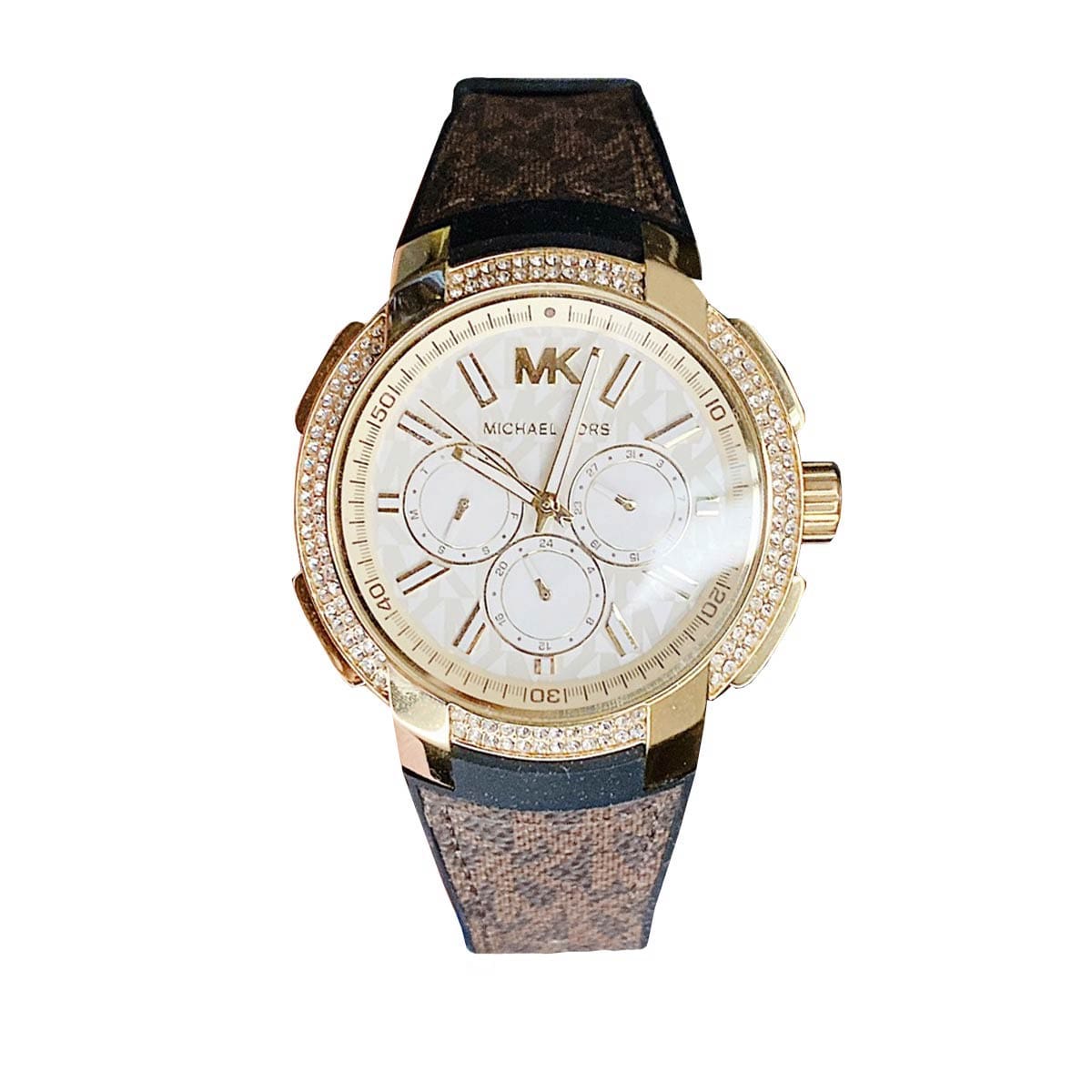  Shop Authentic Michael Kors Sidney Multifunction White Dial Brown Leather Strap Watch For Women - MK6948 - Luxxuri