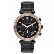  Shop Authentic Michael Kors Parker Diamonds Black Dial Black Steel Strap Watch for Women - MK5885 - Luxxuri