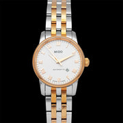  Shop Authentic Mido Baroncelli Automatic White Dial Two Tone Steel Strap Watch For Women - M8600.9.N6.1 - Luxxuri