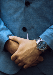  Shop Authentic Hugo Boss Skymaster Blue Dial Silver Steel Strap Watch for Men - 1513784 - Luxxuri