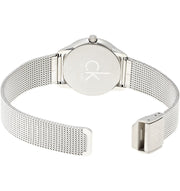  Shop Authentic Calvin Klein Minimal Grey Dial Silver Mesh Bracelet Watch for Women - K3M53154 - Luxxuri