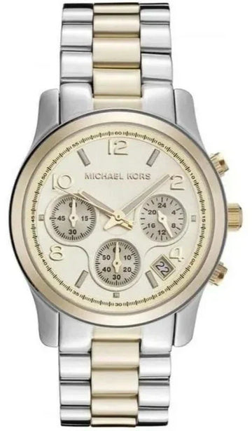  Shop Authentic Michael Kors Runway Gold Dial Two Tone Steel Strap Watch for Women - MK5137 - Luxxuri