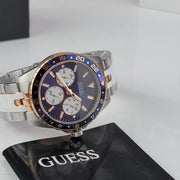  Shop Authentic Guess Odyssey Blue Dial Two Tone Steel Strap Watch For Men - W1107G3 - Luxxuri