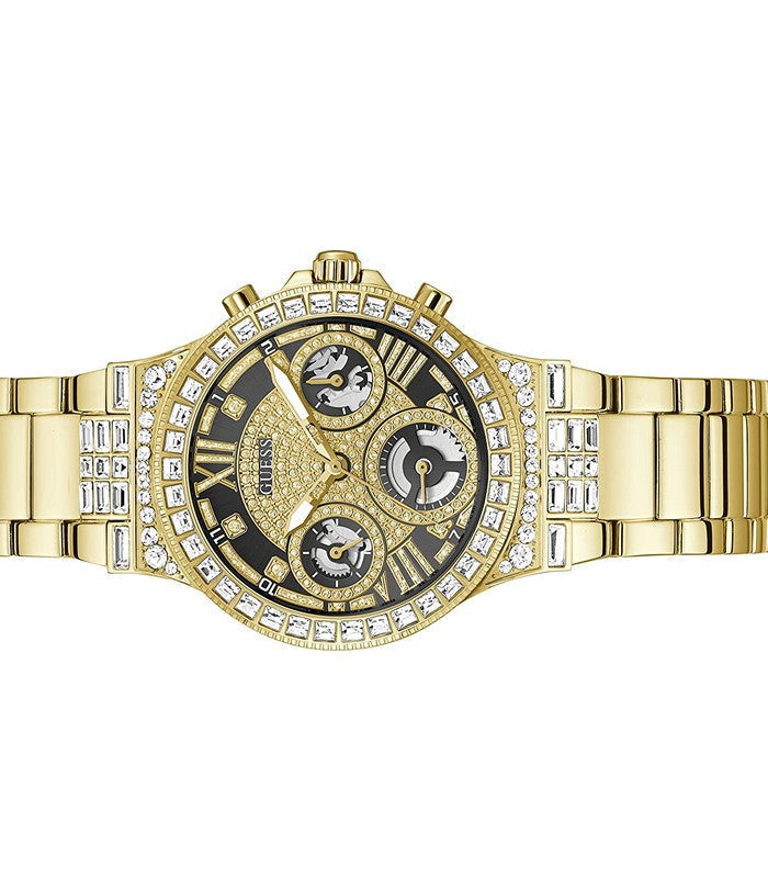  Shop Authentic Guess Moonlight Diamonds Gold Dial Gold Steel Strap Watch for Women - GW0320L5 - Luxxuri
