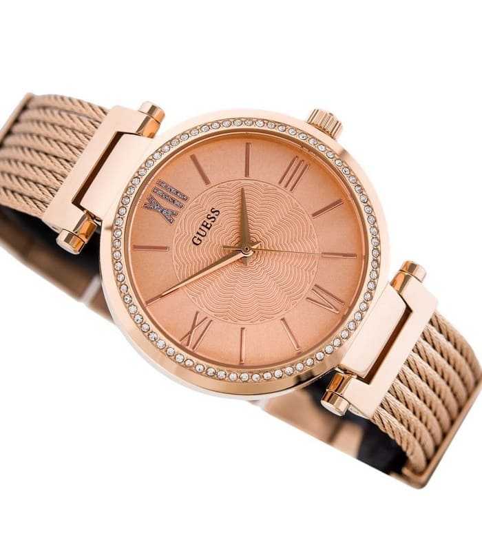  Shop Authentic Guess Soho Rose Gold Dial Stainless Steel Watch For Women - W0638L4 - Luxxuri