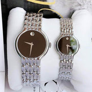  Shop Authentic Movado Classic Quartz Black Dial Silver Steel Strap Watch for Men - 0606337 - Luxxuri
