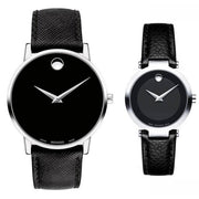  Shop Authentic Movado Museum Classic Black Dial Black Leather Strap Watch for Men - 0607194 - Luxxuri