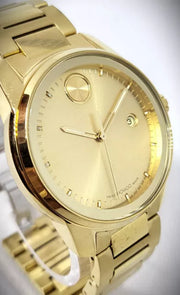  Shop Authentic Movado Bold Verso Gold Dial Gold Steel Strap Watch for Men - 3600861 - Luxxuri