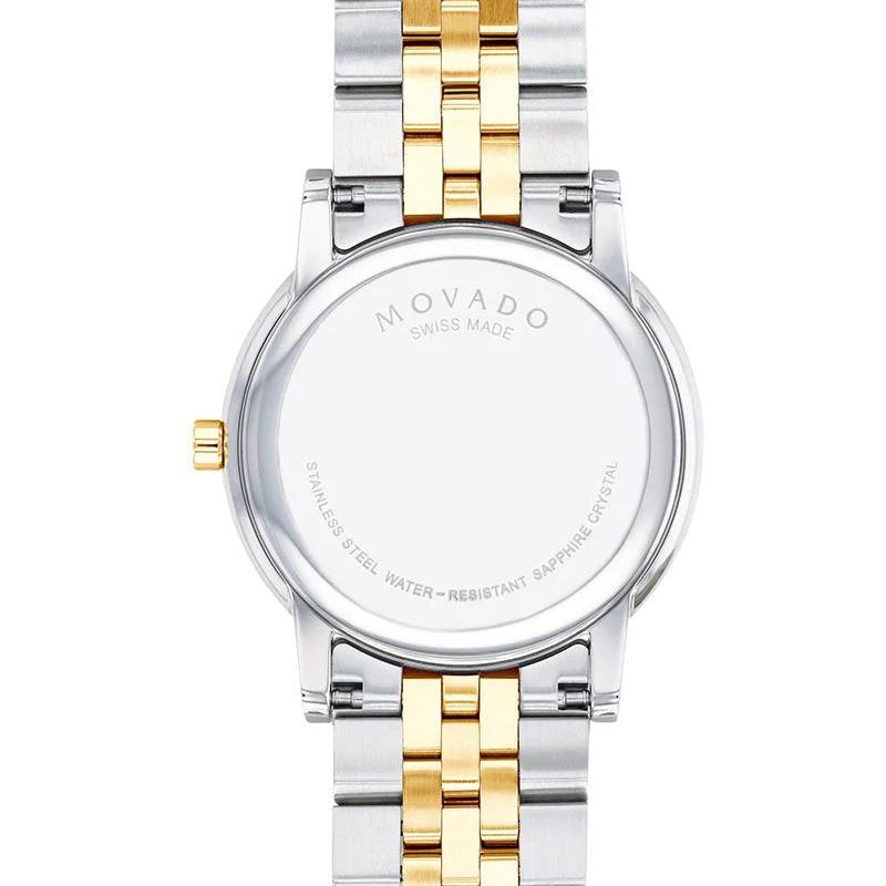  Shop Authentic Movado Museum Classic Diamonds Black Dial Two Tone Steel Strap Watch for Men - 0607202 - Luxxuri
