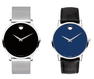 Shop Authentic Movado Museum Classic Blue Dial Black Leather Strap Watch for Men - 0607197 - Luxxuri