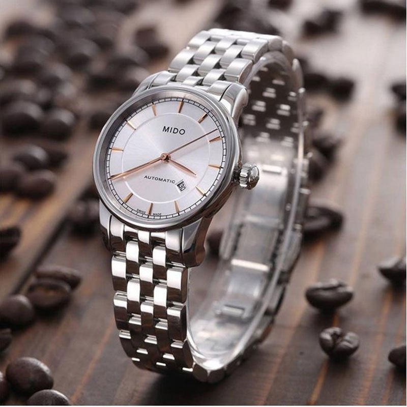  Shop Authentic Mido Baroncelli III Automatic Silver Dial Silver Steel Strap Watch For Women - M7600.4.10.1 - Luxxuri