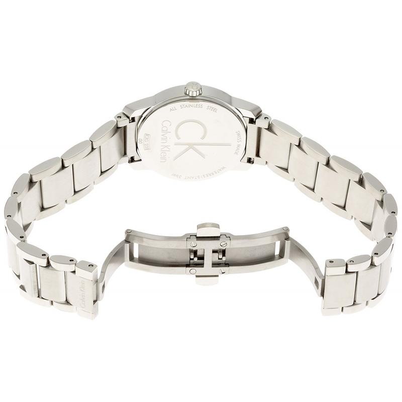  Shop Authentic Calvin Klein City Silver Dial Silver Steel Strap Watch for Women - K2G23148 - Luxxuri