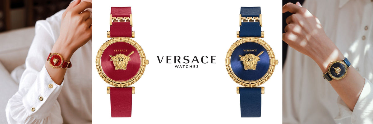  Shop Authentic Versace Palazzo Empire Greca Red Dial Red Leather Strap Watch for Women - VEDV00319 - Luxxuri