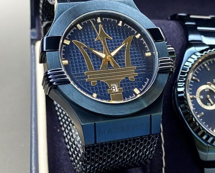  Shop Authentic Maserati Potenza Blue Dial Edition 42mm Mesh Bracelet Watch For Men - R8853108008 - Luxxuri