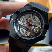  Shop Authentic Maserati Automatic Skeleton Black Dial Black Leather Strap Watch For Men - R8821108021 - Luxxuri
