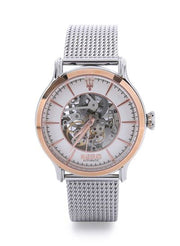  Shop Authentic Maserati Epoca Automatic White Dial Silver Mesh Bracelet Watch For Men - R8823118001 - Luxxuri
