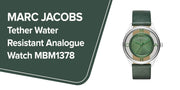  Shop Authentic Marc Jacobs Tether Transparent Green Dial Green Leather Strap Watch for Women - MBM1378 - Luxxuri