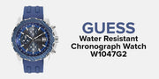  Shop Authentic Guess Octane Chronograph Black Dial Blue Rubber Strap Watch For Men - W1047G2 - Luxxuri