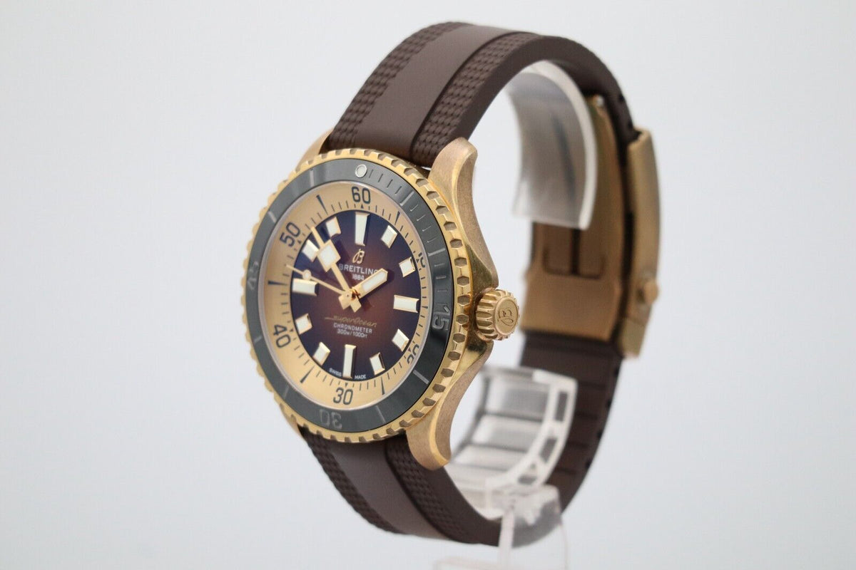  Shop Authentic Breitling Superocean Automatic 44 Brown Dial Brown Rubber Strap Watch for Men - N17376201Q1S1 - Luxxuri