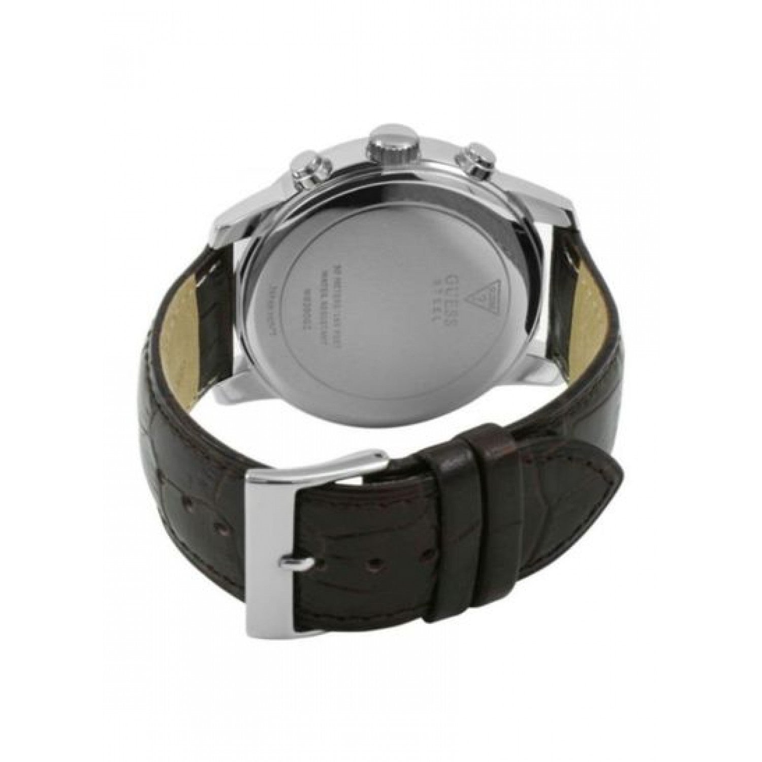  Shop Authentic Guess Horizon Chronograph White Dial Brown Leather Strap Watch For Men - W0380G2 - Luxxuri