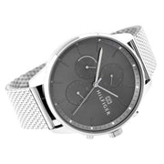  Shop Authentic Tommy Hilfiger Chase Quartz Grey Dial Silver Mesh Bracelet Watch For Men - 1791484 - Luxxuri