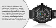  Shop Authentic Diesel Mega Chief Chronograph Black Dial Black Mesh Bracelet Watch For Men - DZ4514 - Luxxuri