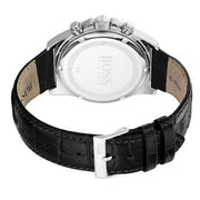  Shop Authentic Hugo Boss Hero Chronograph Black Dial Black Leather Strap Watch For Men - 1513752 - Luxxuri