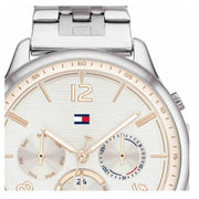  Shop Authentic Tommy Hilfiger Harper Chronograph White Dial Silver Steel Strap Watch For Women - 1782222 - Luxxuri
