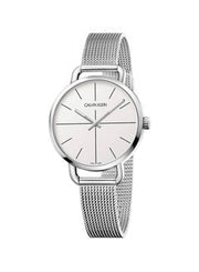  Shop Authentic Calvin Klein Even White Dial Silver Mesh Bracelet Watch for Women - K7B23126 - Luxxuri