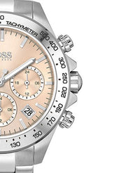  Shop Authentic Hugo Boss Novia Pink Dial Silver Steel Strap Watch for Women - 1502615 - Luxxuri