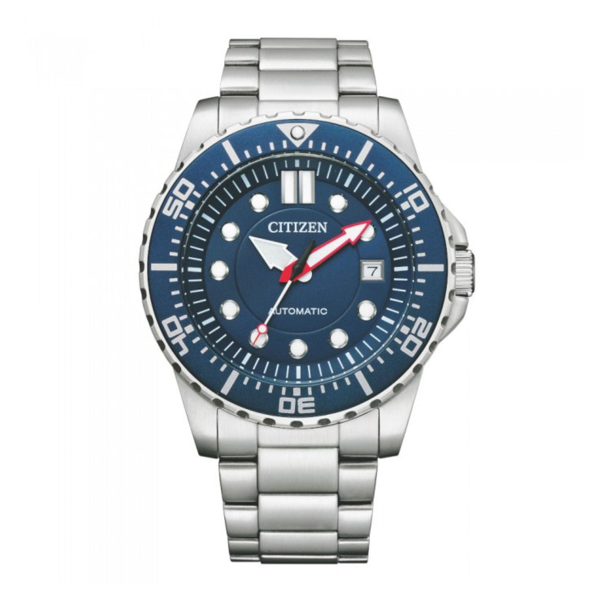  Shop Authentic Citizen Promaster Mechanical Blue Dial Silver Steel Strap Watch For Men - NJ0121-89L - Luxxuri