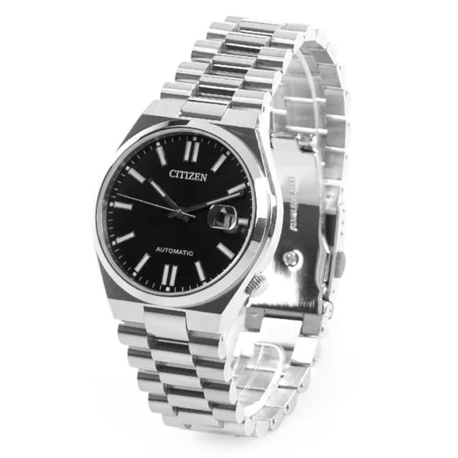  Shop Authentic Citizen Tsuyosa Automatic Black Dial Silver Steel Strap Watch For Men - NJ0150-56E - Luxxuri