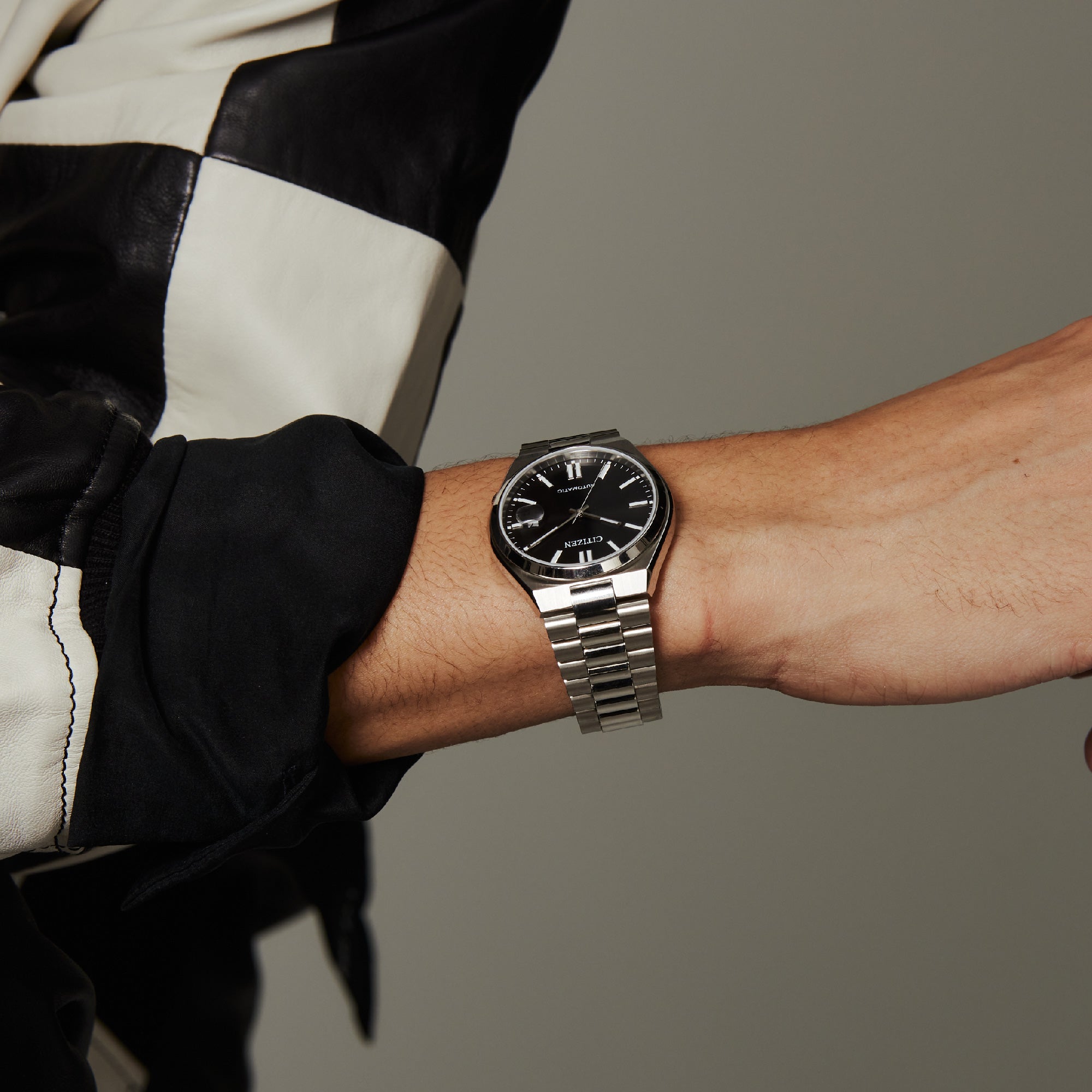  Shop Authentic Citizen Tsuyosa Automatic Black Dial Silver Steel Strap Watch For Men - NJ0150-56E - Luxxuri