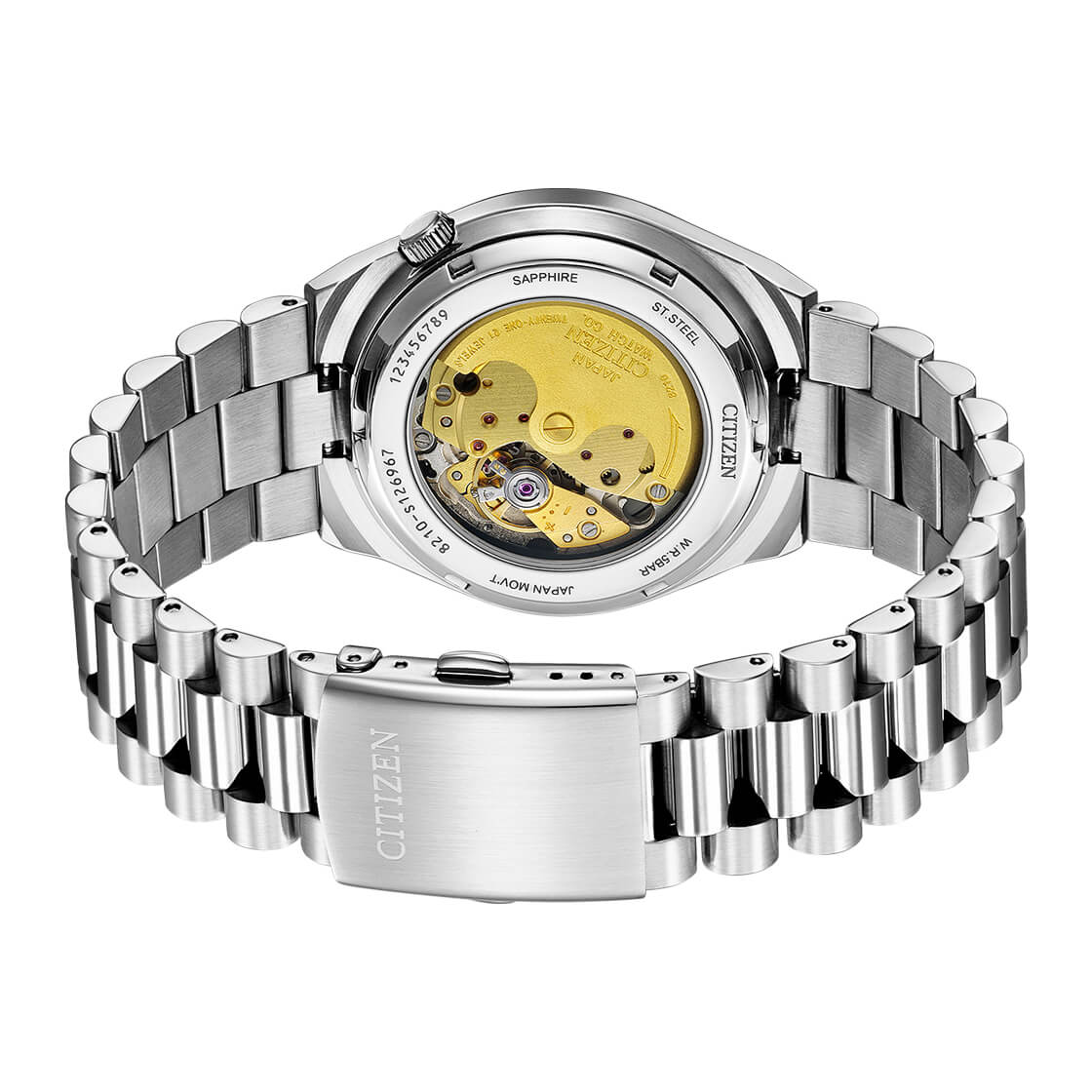  Shop Authentic Citizen Tsuyosa Automatic Red Dial Silver Steel Strap Watch For Men - NJ0150-56W - Luxxuri