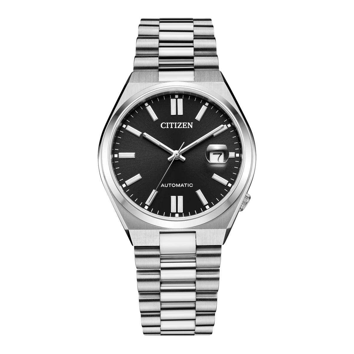  Shop Authentic Citizen Tsuyosa Automatic Black Dial Silver Steel Strap Watch For Men - NJ0150-81E - Luxxuri