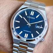  Shop Authentic Citizen Tsuyosa Automatic Blue Dial Silver Steel Strap Watch For Men - NJ0150-81L - Luxxuri