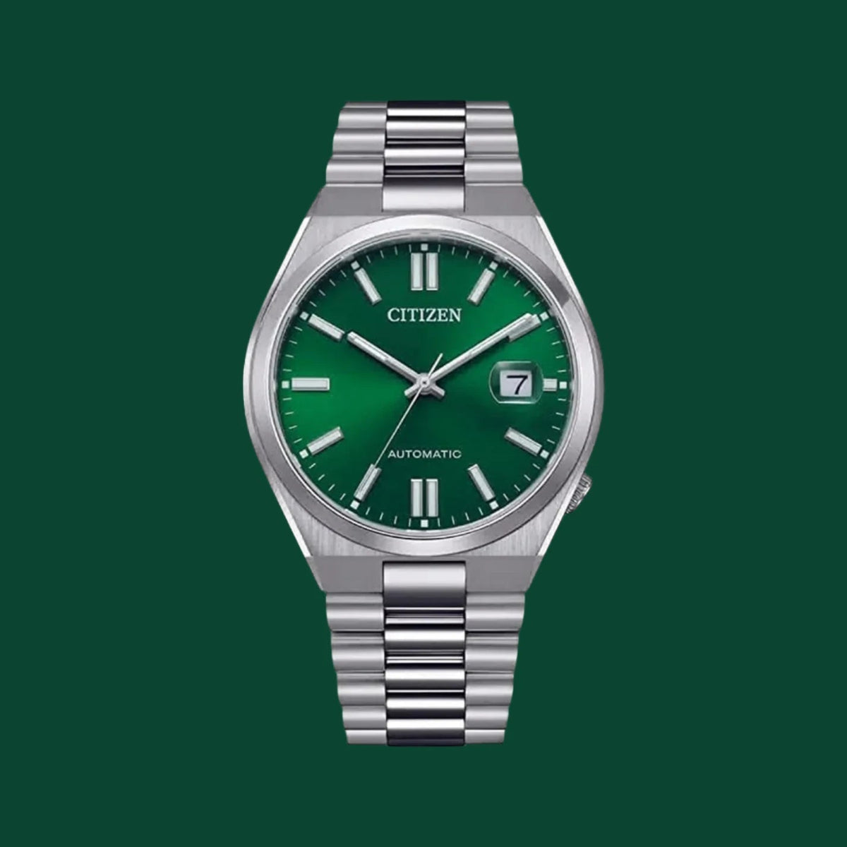  Shop Authentic Citizen Tsuyosa Automatic Green Dial Silver Steel Strap Watch For Men - NJ0150-81X - Luxxuri