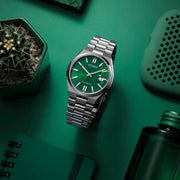  Shop Authentic Citizen Tsuyosa Automatic Green Dial Silver Steel Strap Watch For Men - NJ0150-81X - Luxxuri