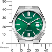  Shop Authentic Citizen Tsuyosa Automatic Green Dial Silver Steel Strap Watch For Men - NJ0150-81X - Luxxuri
