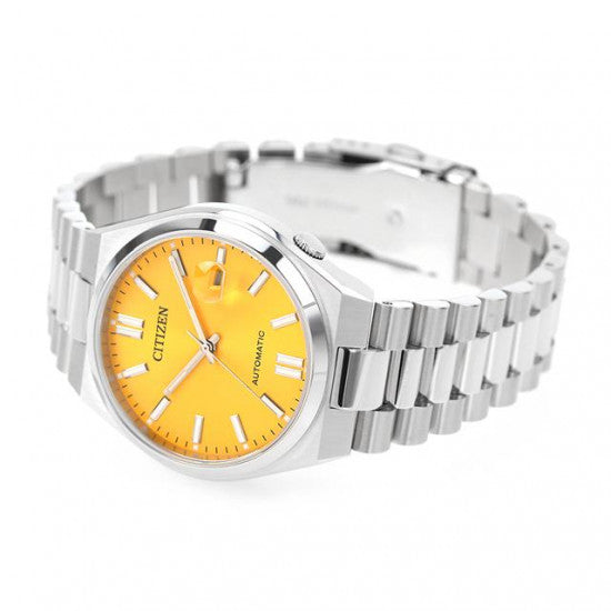  Shop Authentic Citizen Tsuyosa Automatic Yellow Dial Silver Steel Strap Watch for Men - NJ0150-81Z - Luxxuri