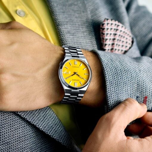  Shop Authentic Citizen Tsuyosa Automatic Yellow Dial Silver Steel Strap Watch for Men - NJ0150-81Z - Luxxuri